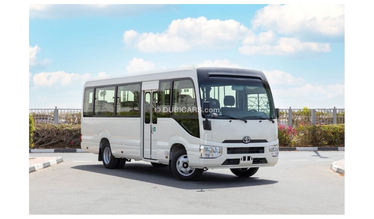 تويوتا كوستر 2023 Toyota Coaster 4.2L 23 Seats + 3 Point Seat Belt + Auto Pass. Door + Door Step Light