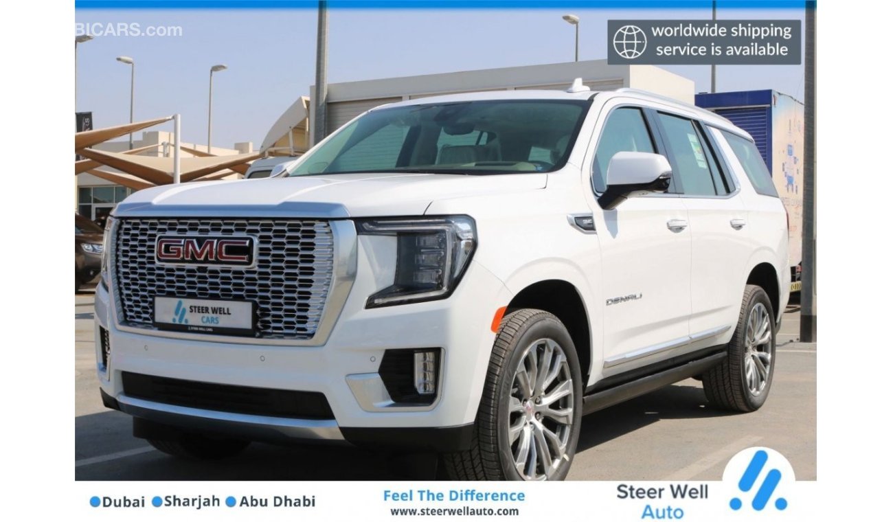 GMC Yukon 2021 | BRAND NEW YUKON DENELI V8 FULL OPTION WITH GCC SPECS AND EXCELLENT CONDITION