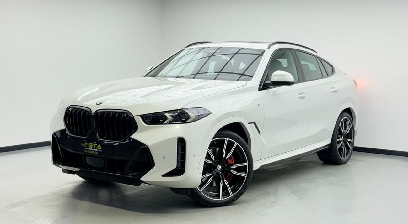 بي أم دبليو X6 2024 BMW X6 xDrive40i M-Sport PRO, 2029 BMW Warranty + Service Pack, Full BMW Service History, GCC