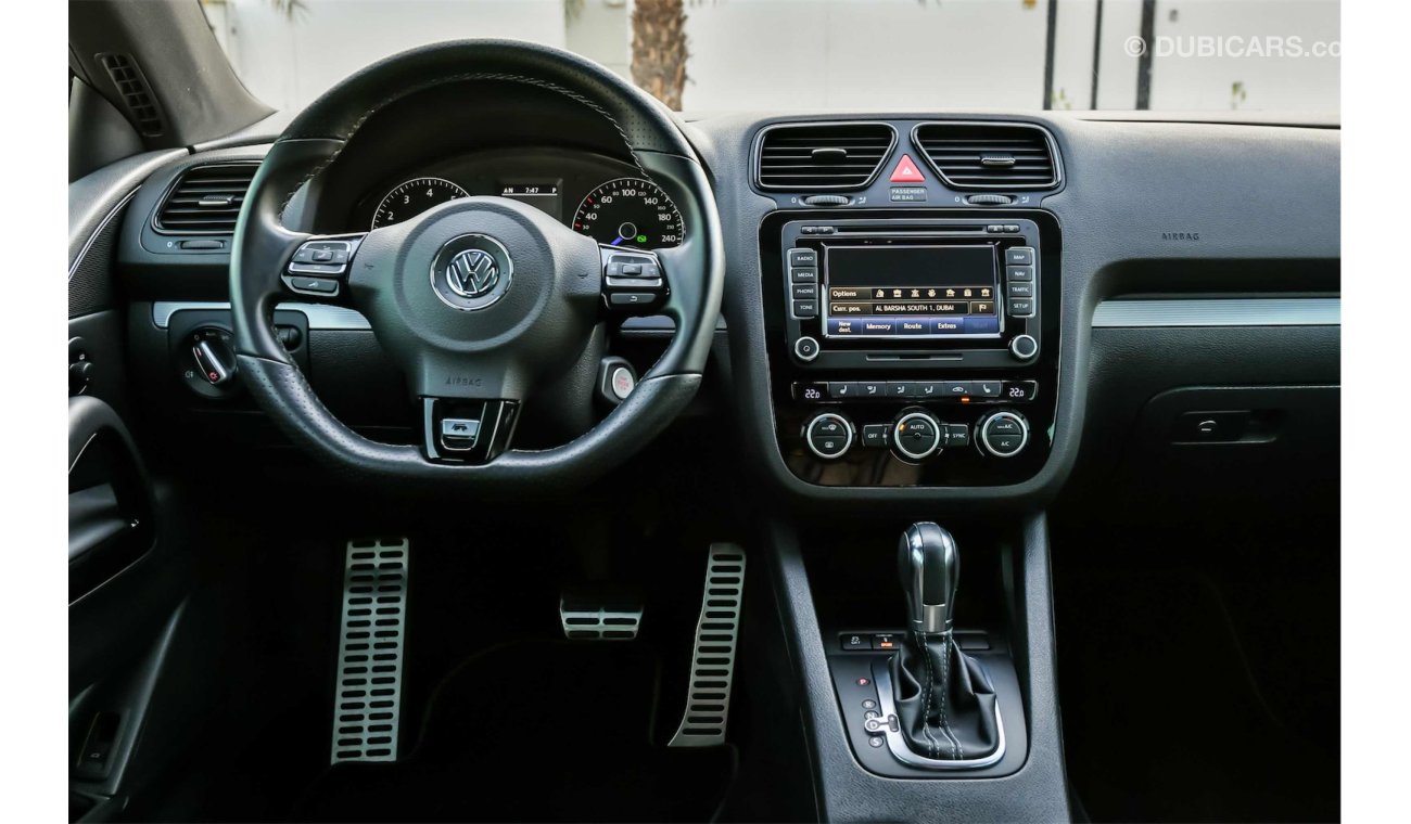Volkswagen Scirocco R Agency Warranty, Low Mileage!  GCC - AED 1,449 per month - 0% Downpayment