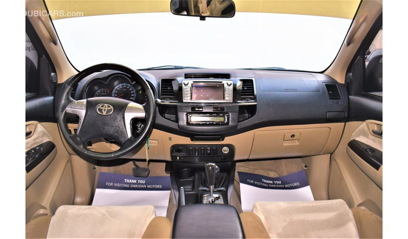 Toyota Fortuner AED 1370 PM | 4.0L 4WD V6 GCC WARRANTY