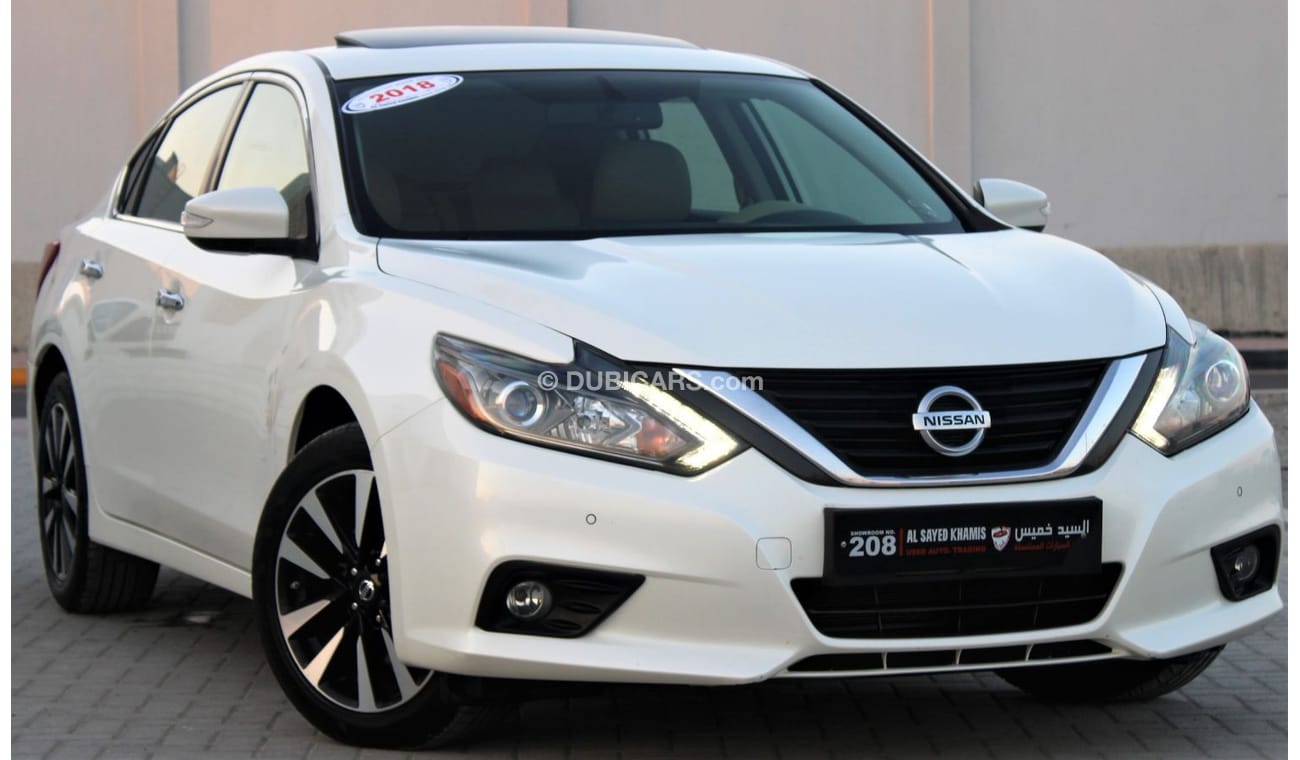 نيسان ألتيما نيسان التيما 2018 خليجي فل أوبشن 6 سليندر رقم 1 بدون صبغ بدون حوادث نظيفه جدا من الداخل والخارج