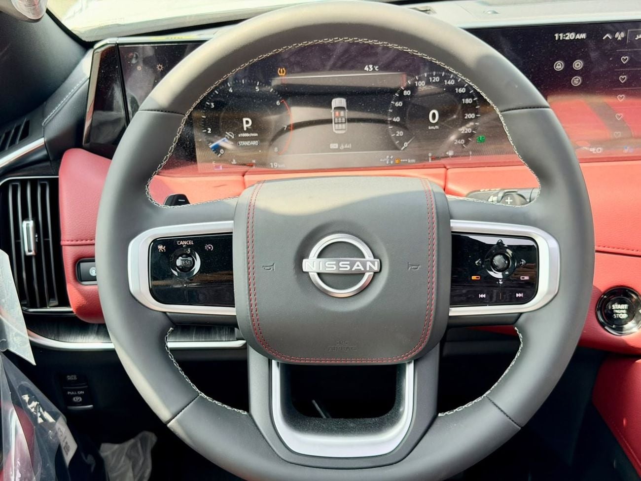 Nissan Patrol LE PLATINUM CITY 2026 NISSAN PATROL 3.5T Platinum - Grey / Red
