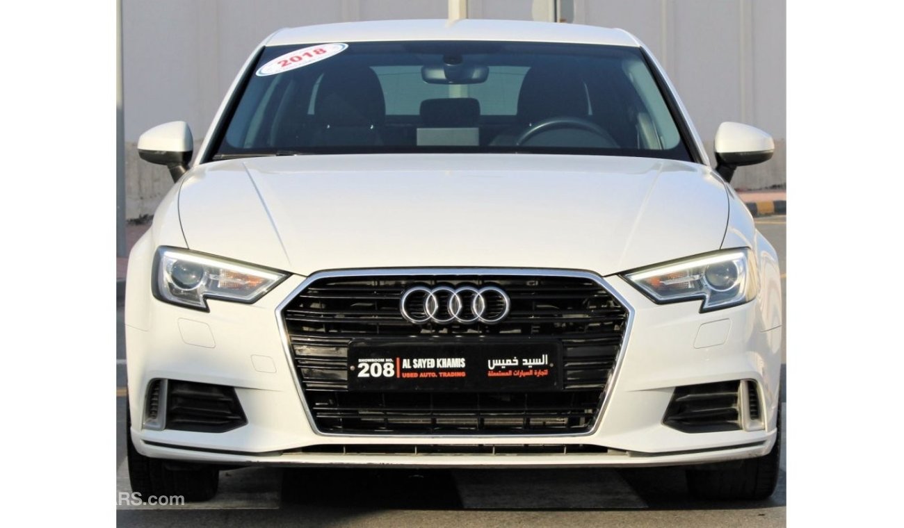 Audi A3 Audi A3 2018 GCC in excellent condition, without paint, without accidents, very clean from inside an