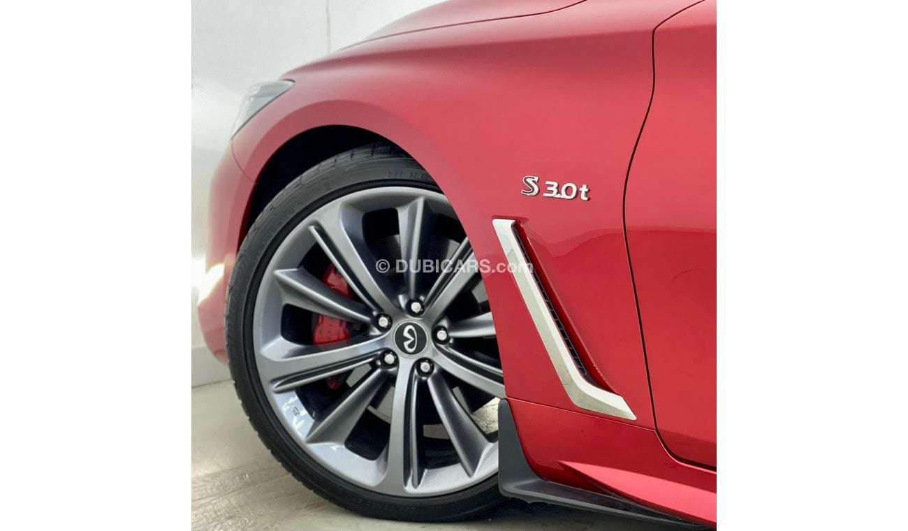 Infiniti Q60 Red Sport 2019 Infiniti Q60 S Red Sport, Full Infiniti Service History, Warranty, Low Kms, GCC