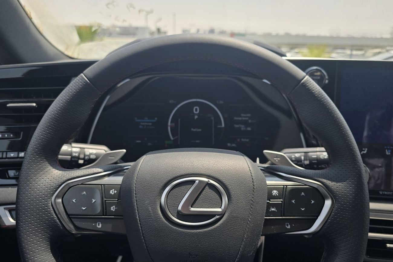 لكزس RX 500h F SPORT PERFORMANCE لكزس RX500h F-Sport موديل 2026، محرك 2.4 لتر تيربو + هجين، اللون أسود