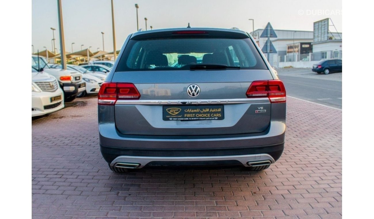 Volkswagen Teramont S S 2018 | VOLKSWAGEN TERAMONT | 4WD 3.6L V6 4MOTION | GCC | AGENCY FULL-SERVICE HISTORY | SPECTAC