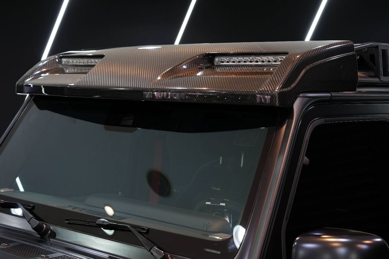 مرسيدس بنز G 63 AMG 4x4² هيكل خارجي/داخلي من ألياف الكربون، رف سقف، محاور بوابة، مواصفات خليجية!!