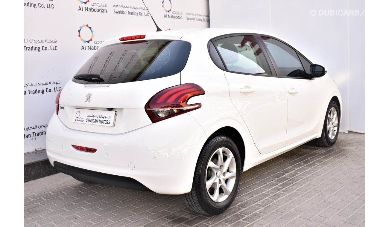 Peugeot 208 1.6L ACTIVE 2019 GCC AGENCY WARRANTY TILL 2024 / 100,000KM