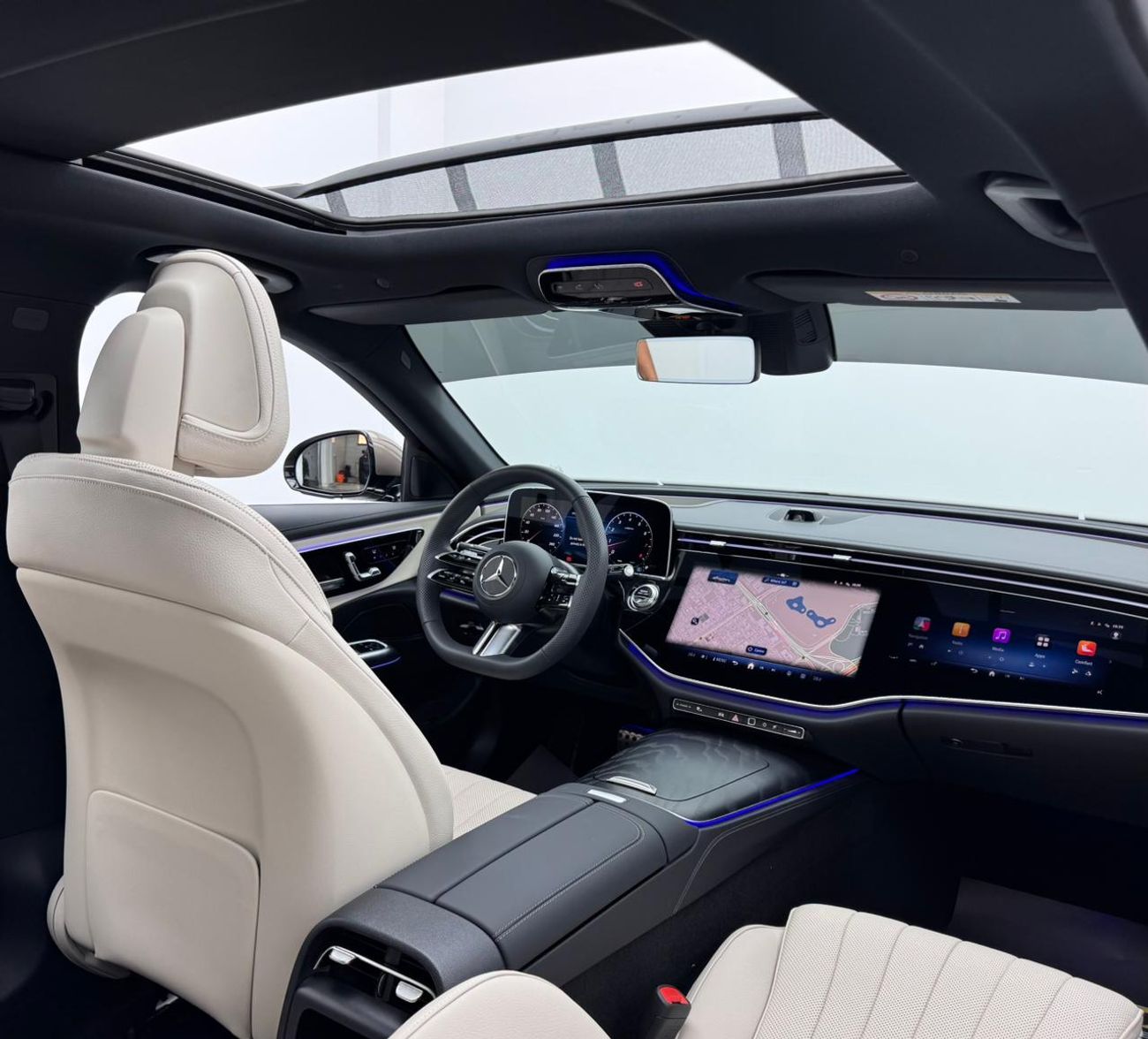 مرسيدس بنز E200 2.0L 2025 Mercedes-Benz E 200, 2029 Mercedes Warranty And Service Pack, GCC