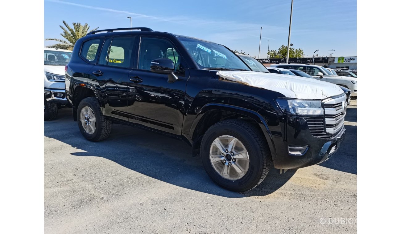 Toyota Land Cruiser 2023/22 production Toyota LC300 3.3L Turbo Diesel Black inside Black with rear entertainment screen,