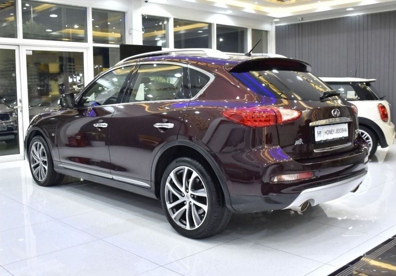 إنفينيتي QX50 EXCELLENT DEAL for our Infiniti QX50 ( 2017 Model ) in Burgundy Color GCC Specs