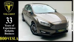 Ford Focus TITANIUM + SUNROOF + LEATHER SEATS + NAVIGATION + HATCHBACK / GCC / WARRANTY / 788 DHS P.M