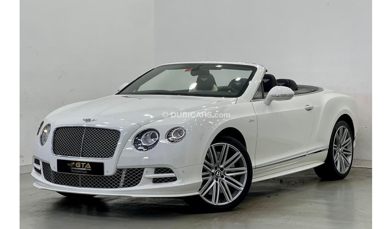 بنتلي كونتيننتال جي تي سي 2015 Bentley Continental GTC Speed V12, Service History, Warranty, GCC