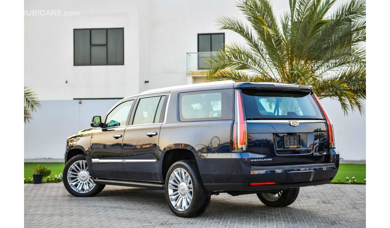 Cadillac Escalade Platinum XL 6.2L V8-Agency Warranty and Service Contract -GCC - AED 4,773 Per Month - 0% Downpayment