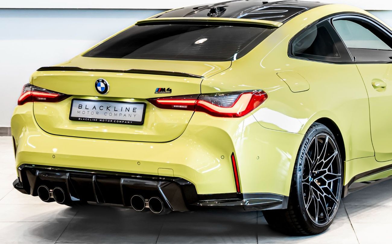 بي أم دبليو M4 2024 BMW M4 Competition, 2028 BMW Warranty + Service Contract, Akrapovic Exhaust, Low KMs, GCC