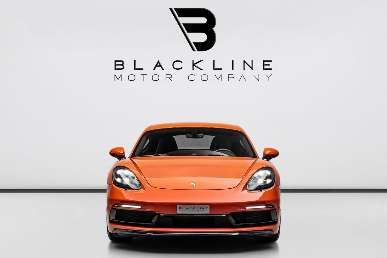 Porsche 718 Cayman S 2.5L A/T 2018 Porsche Cayman S, Porsche Warranty, Full Service History, Lava Orange, Low KMs, GCC