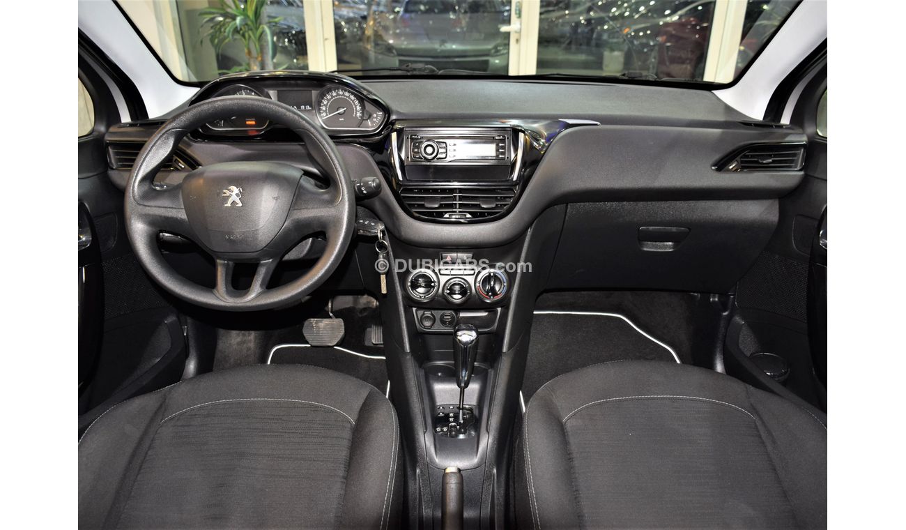 Peugeot 208 LOW MILEAGE! EXCELLENT DEAL for our Peugeot 208 2016 Model in White Color GCC Specs