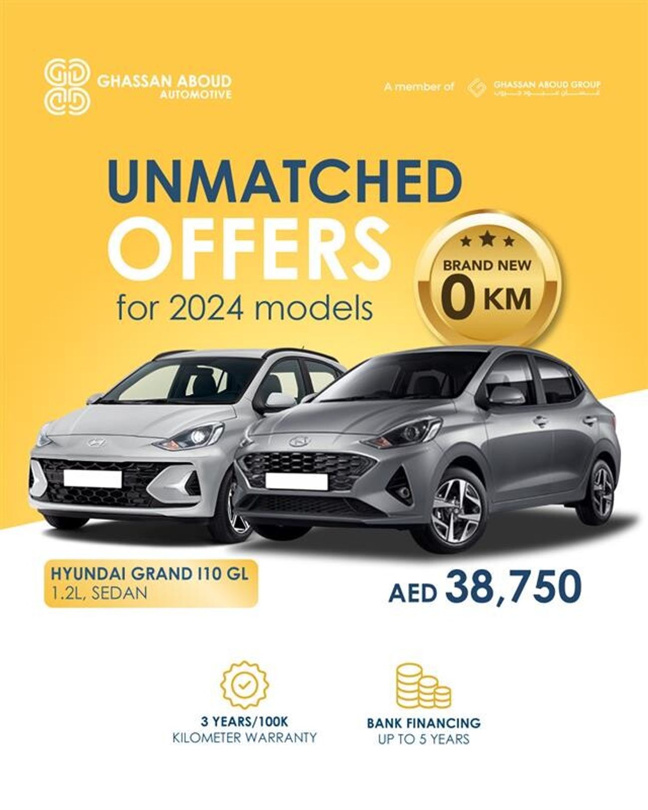 Hyundai Grand i10 GL, 1.2L, Automatic, 2024