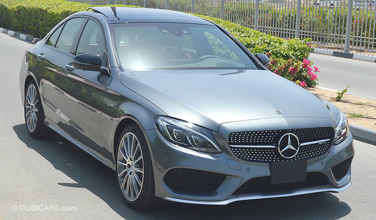 Mercedes-Benz C 43 AMG 4MATIC, V6 Biturbo, GCC Specs with 2 Years Unlimited Mileage Warranty