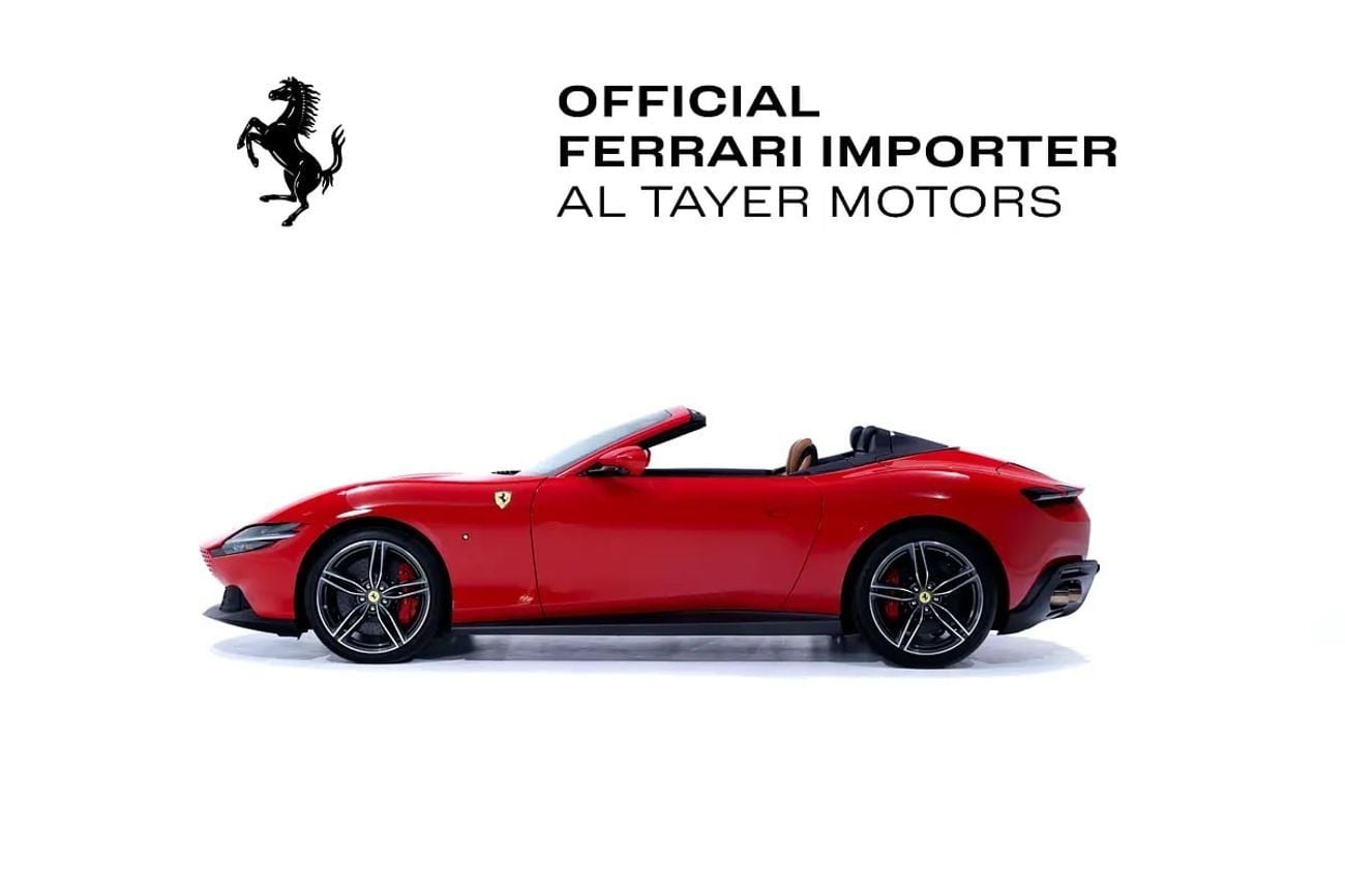 فيراري روما Spider – Delivery Mileage | Red Exterior | Cuoio Interior