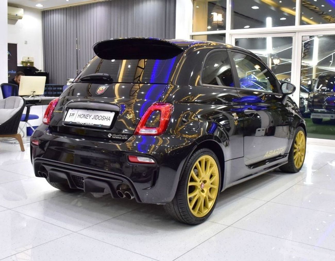 Abarth 595 EXCELLENT DEAL for our Abarth 595 Scorpioneoro ( 2022 Model ) in Black Color GCC Specs