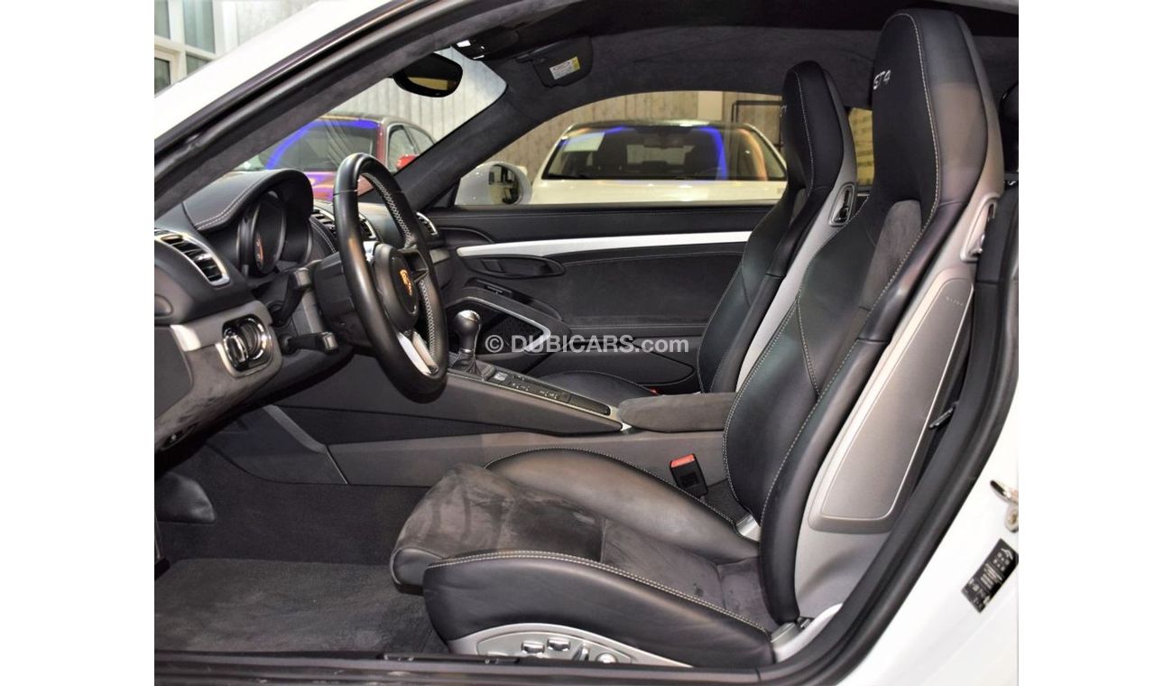 بورش كايمان 718 EXCLUSIVE OFFER • 4,700 PM • 2016 Porsche GT4 Cayman 3.8 F6 RWD 380bhp • GCC • Porsche Warranty