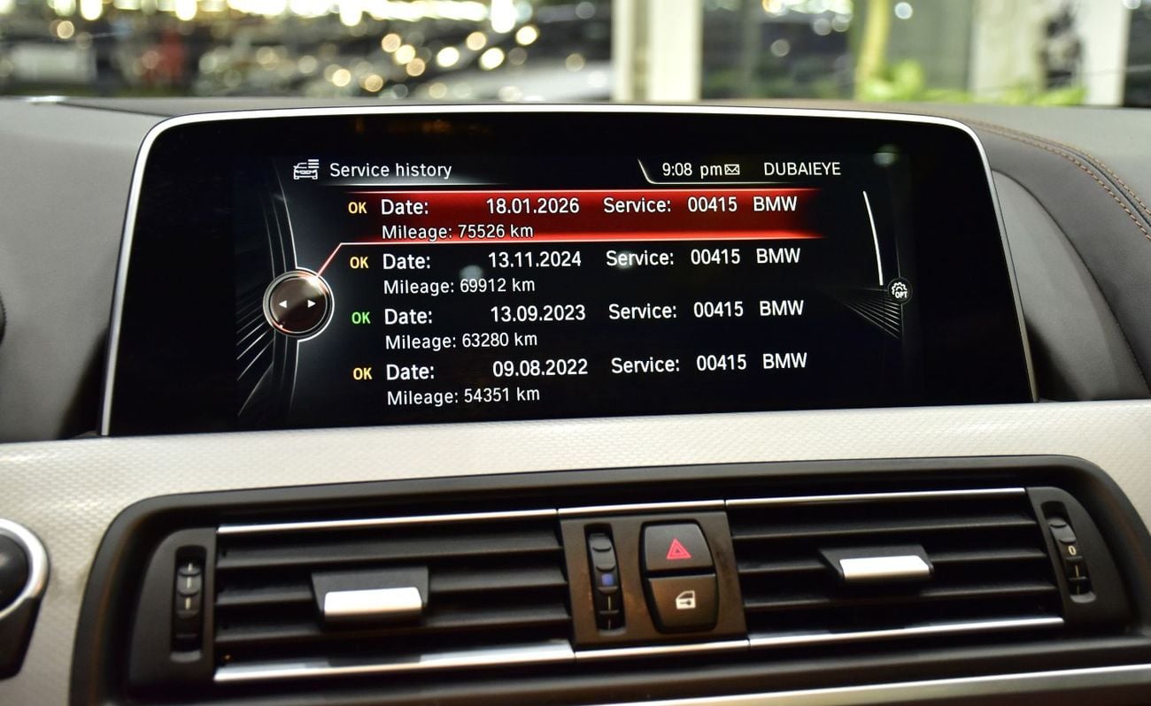 بي أم دبليو 640i EXCELLENT DEAL for our BMW 640i GranCoupe M-Kit ( 2016 Model ) in Red Color GCC Specs