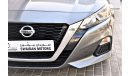 Nissan Altima AED 1450 PM | 2.5L S GCC WARRANTY