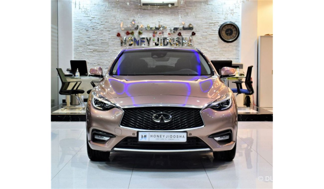 Infiniti Q30 EXECELLENT DEAL for this ORIGINAL PAINT ( صبغ وكاله ) Infiniti Q30 2017 Model!! in Copper/Brown Colo