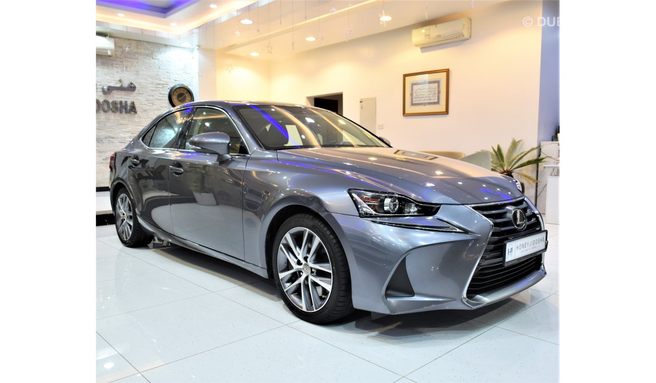 لكزس IS 300 ORIGINAL PAINT ( صبغ وكاله ) AGENCY WARRANTY! Lexus IS 300 2019 Model!! in Grey Color! GCC Specs