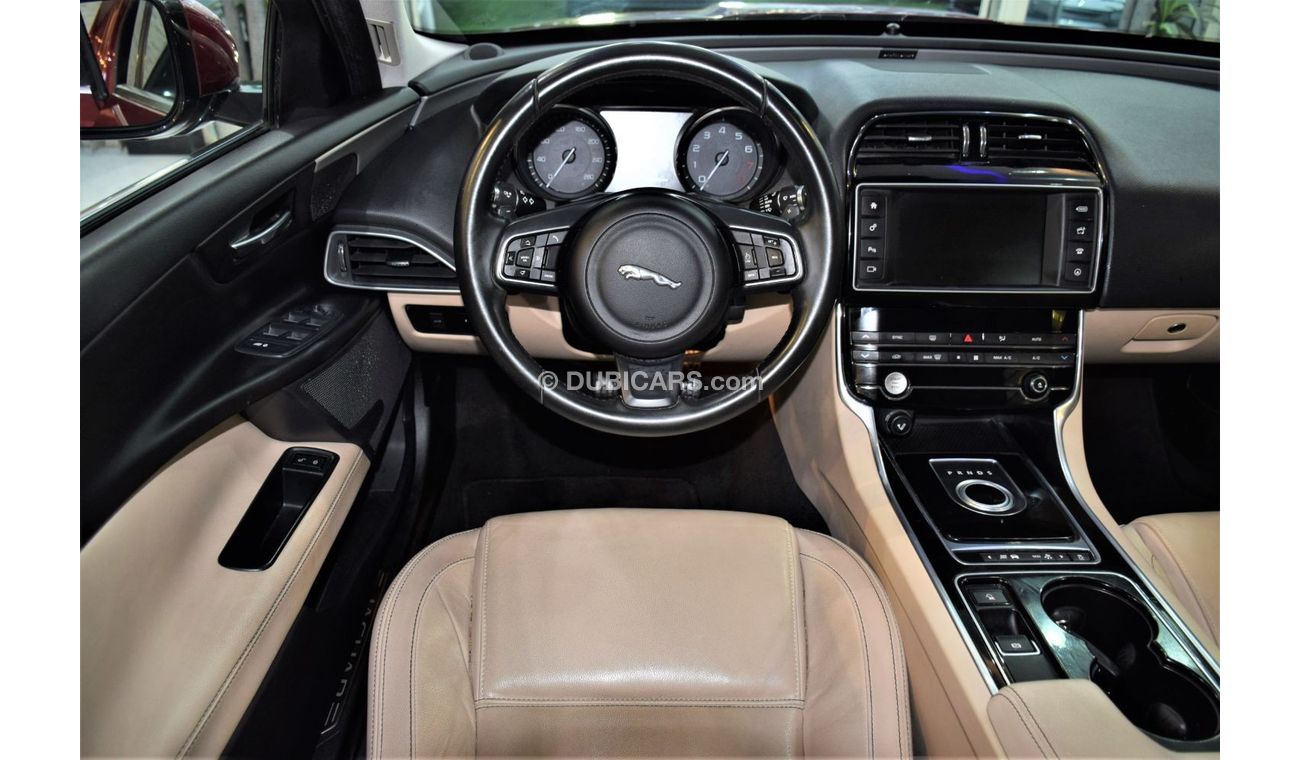 Jaguar XE ORIGINAL PAINT ( صبغ وكاله ) Jaguar XE 20t 2016 Model!! in Red Color! GCC Specs