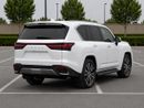 Lexus LX600 Lexus LX 600 twin turbo Model 2025 fuel petrol cylinder 6 white colour outside and interior orange