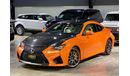 Lexus RC F 2016 Lexus RC F Carbon, April 2021 Agency Warranty, Full Lexus Service History, GCC