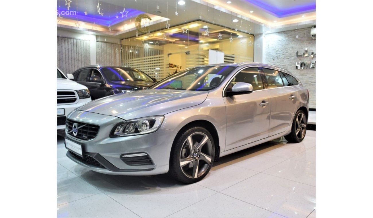 Volvo V60 EXCELLENT DEAL for our Volvo V60 T5 R-DESIGN 2014 Model!! in Silver Color! GCC Specs