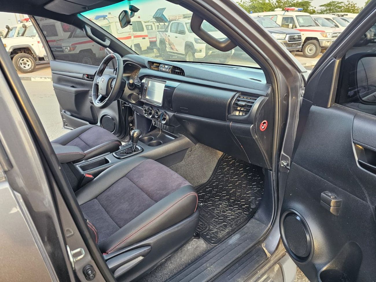 Toyota Hilux Toyota Hilux GR 2021Model 2.7 v4 Engine Fuel.Petrol LHD colour Black Transmission Automatic Interior