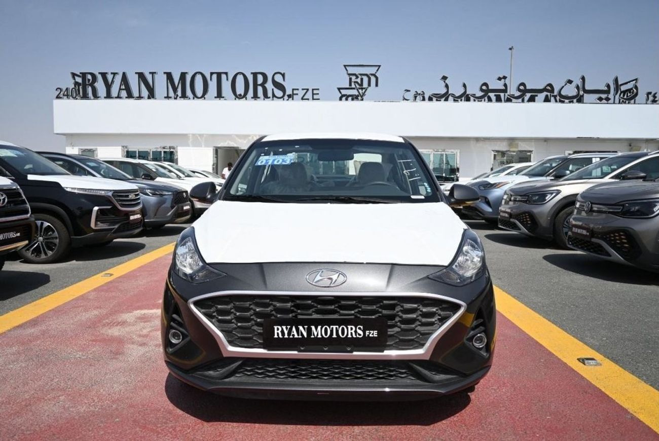 هيونداي جراند i10 هيونداي جراند آي 10 سعة 1.2 لتر بنزين سيدان دفع أمامي 4 أبواب لون رمادي موديل 2023