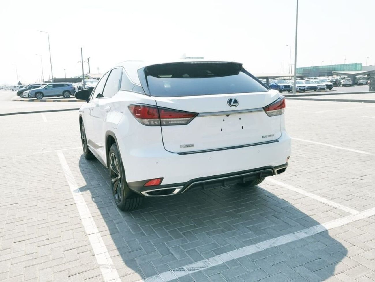 Lexus Rear View White Used Lexus RX350 (F-Sport)-2021-White 2021 for sale in Sharjah - 666206