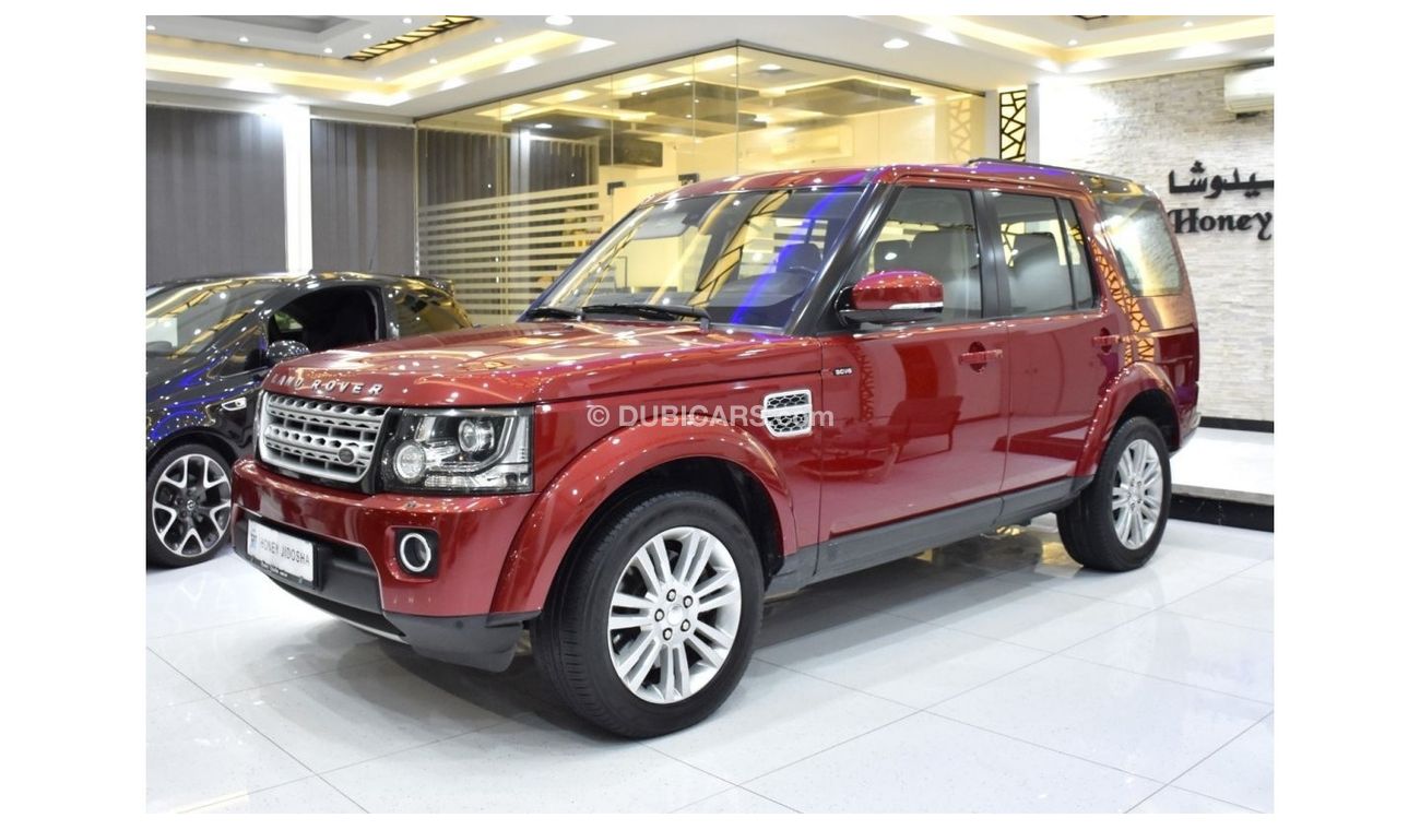 Land Rover Discovery EXCELLENT DEAL for our Land Rover LR4 SCV6 HSE ( 2015 Model ) in Red Color GCC Specs