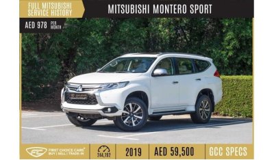 Mitsubishi Montero GLS Top AED 978/month 2019 | MITSUBISHI MONTERO SPORT | GCC | FULL MITSUBISHI SERVICE HISTORY | M1