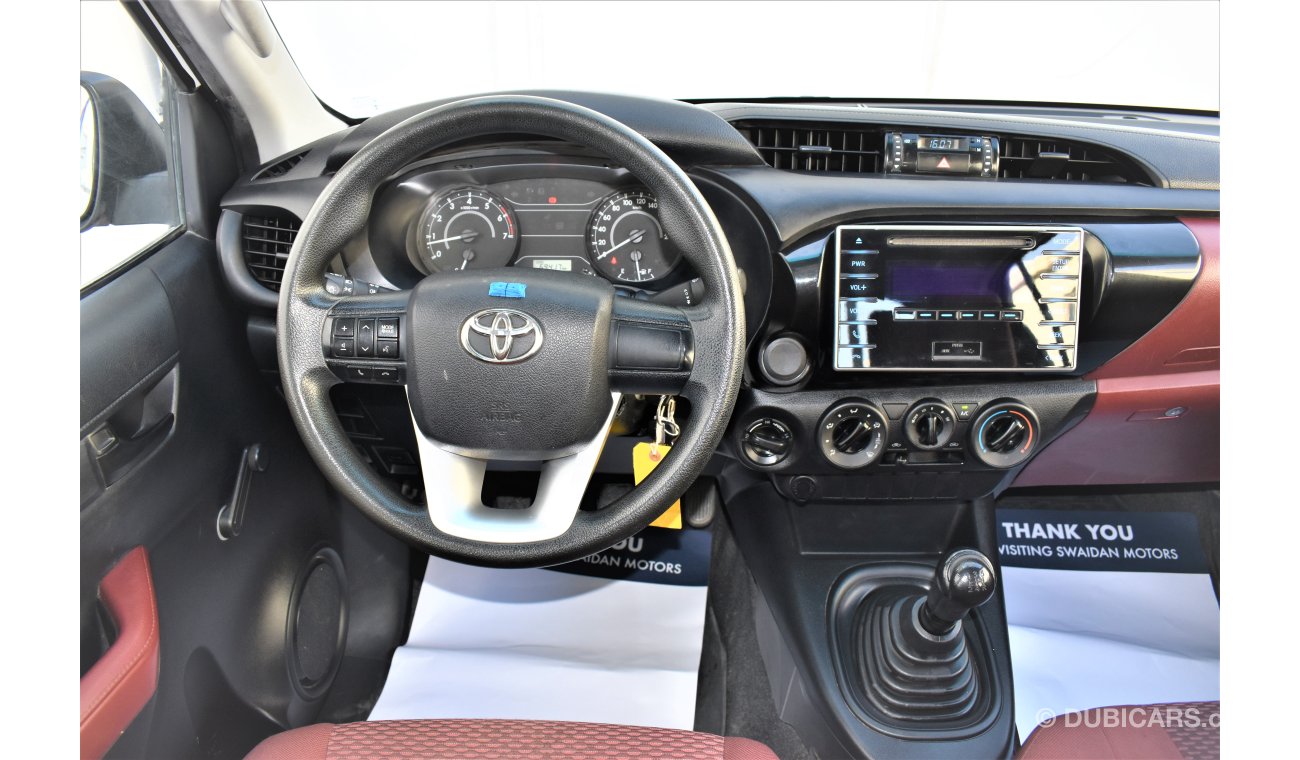 Toyota Hilux 2.7L MAN GL 4WD DOUBLE CABIN 2016 GCC SPECS DEALER WARRANTY