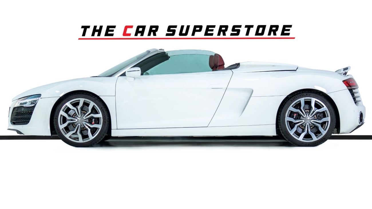 Audi R8 Spyder FSI 4.2L (430 HP) GCC-V8 Naturally Aspirated-Red Interior-Bang Olufsen Sound System