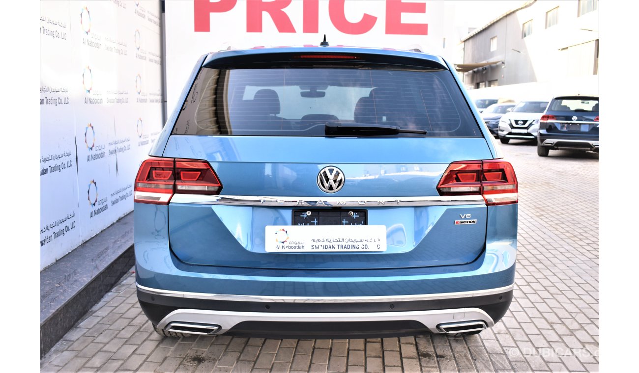 فولكس واجن تيرامونت AED 3134 PM | 3.6L SE V6 AWD 4 MOTION 2019 GCC DEALER WARRANTY