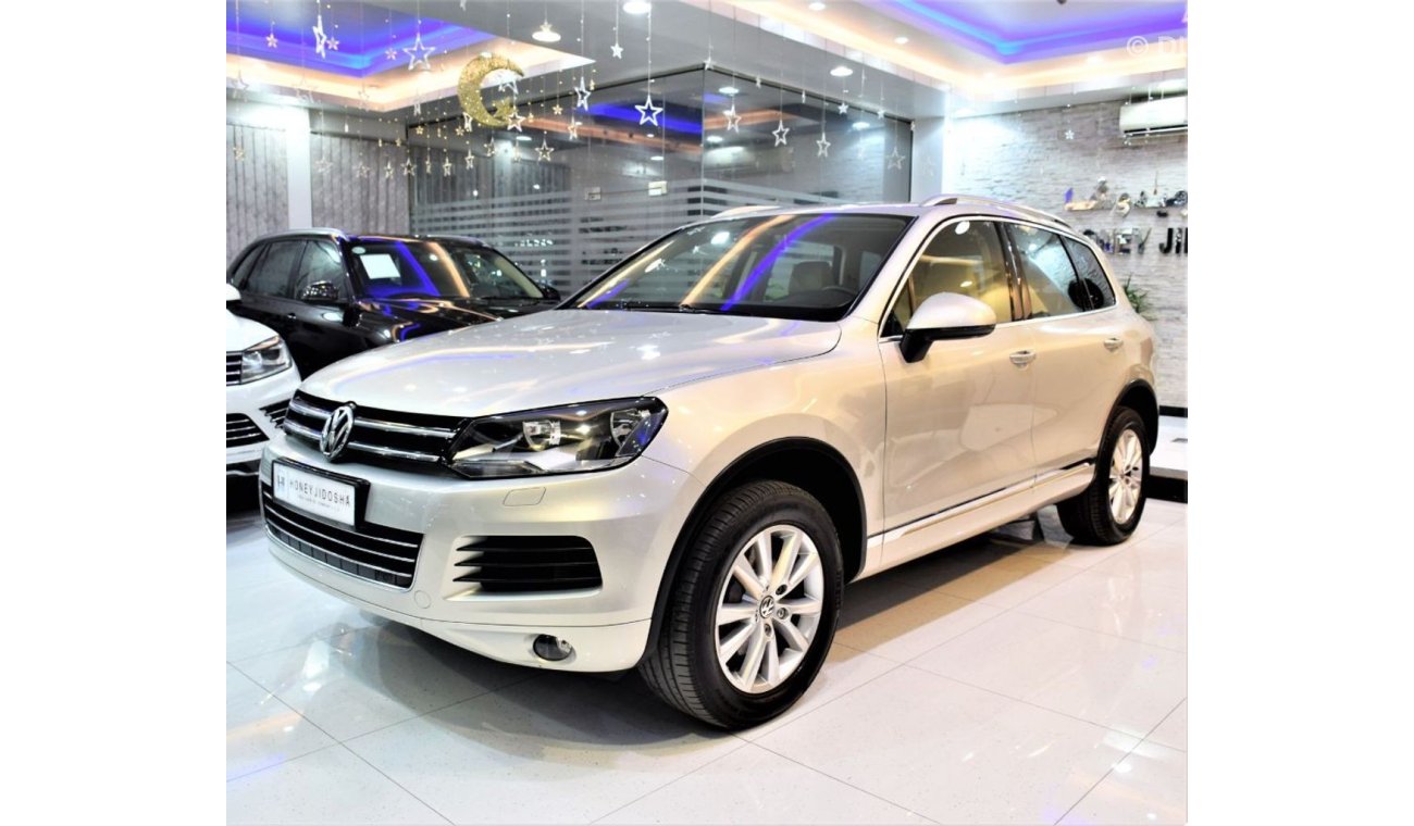 فولكس واجن طوارق FULL SERVICE HISTORY Volkswagen Touareg 2013 Model! Beige Color GCC Specs