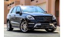 مرسيدس بنز ML 500 AMG GCC under Warranty with Zero Down-Payment.