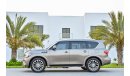 إنفينيتي QX80 5.6L V8 Fully Loaded | 2,233 P.M | 0% Downpayment | Perfect Condition