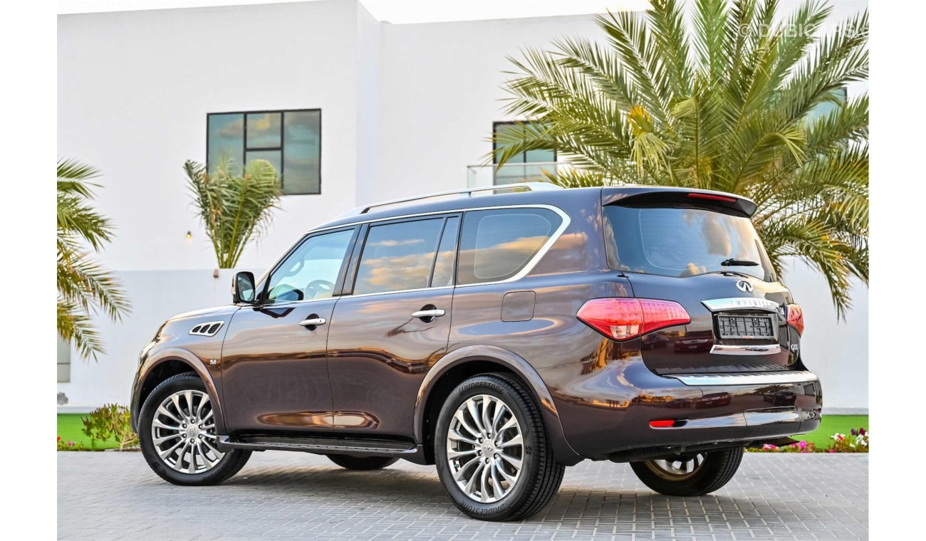 إنفينيتي QX80 Fully Loaded - Exceptional Condition! - AED 2,428 Per Month - 0% DP