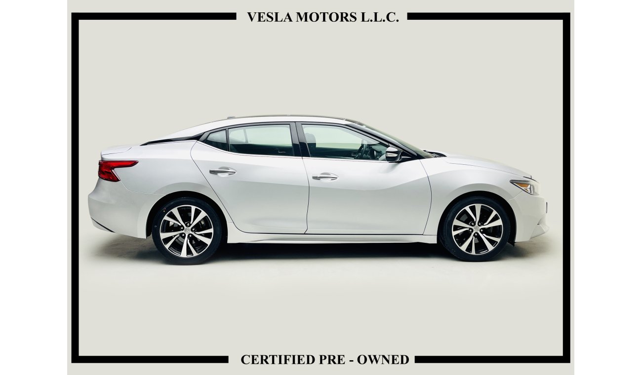 Nissan Maxima FULL OPTION + PANORAMIC + ALLOY + SV + V6 / GCC / 2018 / UNLIMITED MILEAGE WARRANTY / 1,262 DHS PM