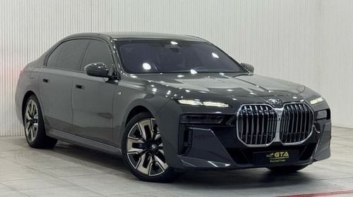 بي أم دبليو 760Li 2023 BMW 760i M-Sport, 2027 BMW Warranty + Service Pack, Fully Loaded, Low Kms, GCC