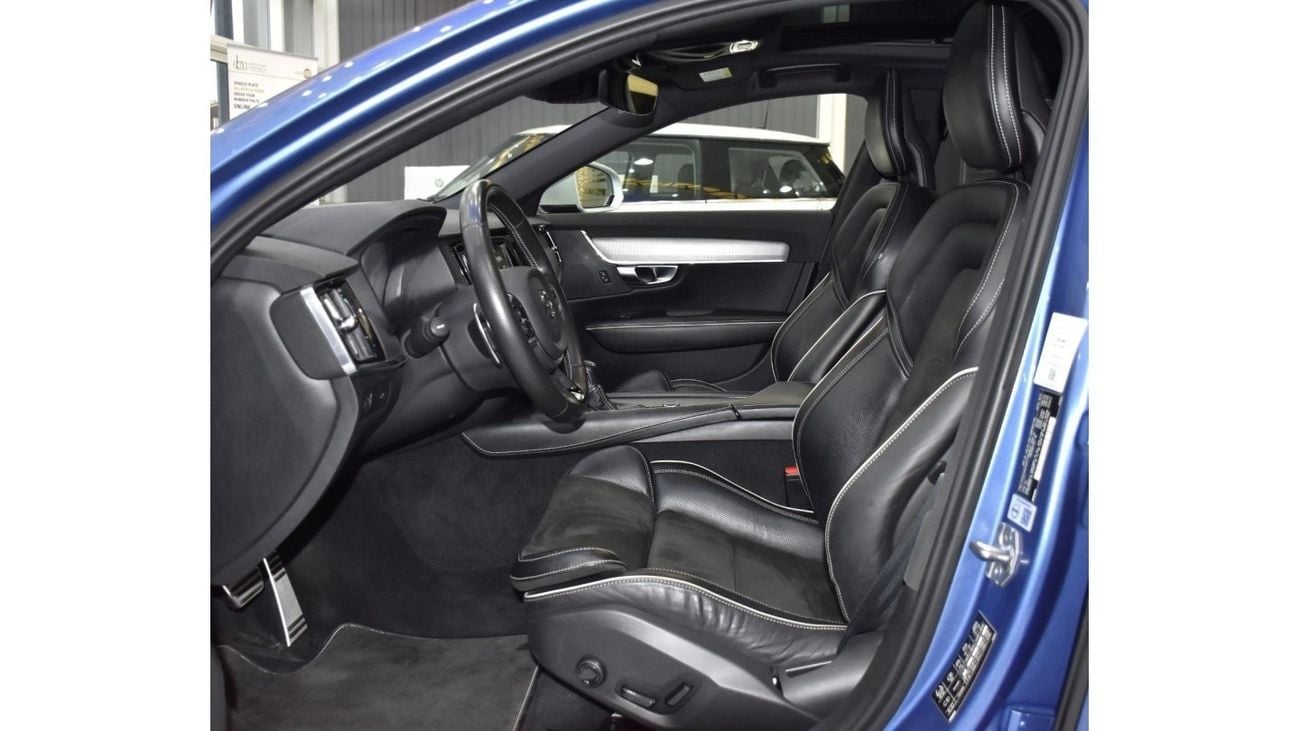 Volvo S90 EXCELLENT DEAL for our Volvo S90 T6 R- Design AWD ( 2018 Model ) in Blue Color GCC Specs